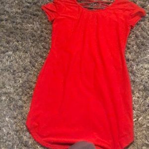 No boundaries red short dress